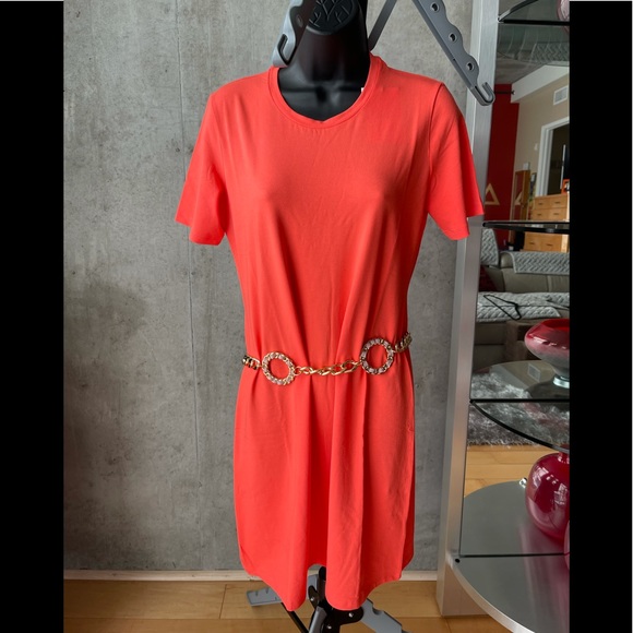Theory T-Shirt Dress in Neon Pink—NWT - Picture 4 of 16